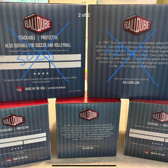 BRAND NEW Display Boxes-Only (3) Football sized or for your own Creation! (iii) - Picture 2 of 2